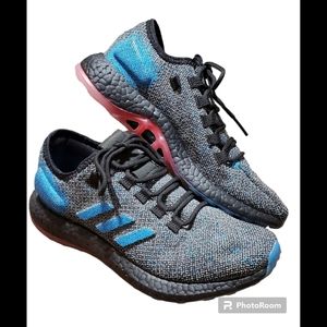 ADIDAS Pureboost LTD Shoes Men's 7 Women's 8.5 Blue Grey Reflective